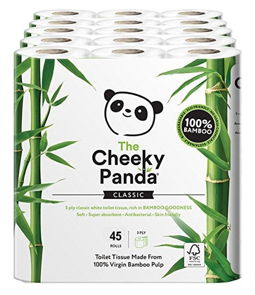 Bamboo Unwrapped Toilet Rolls 45