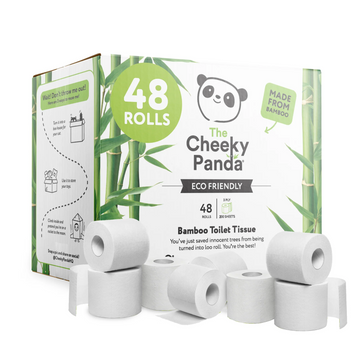 Bamboo Unwrapped Toilet Rolls 48